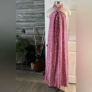 NWT Natalie Martin designer silk maxi dress, size M
